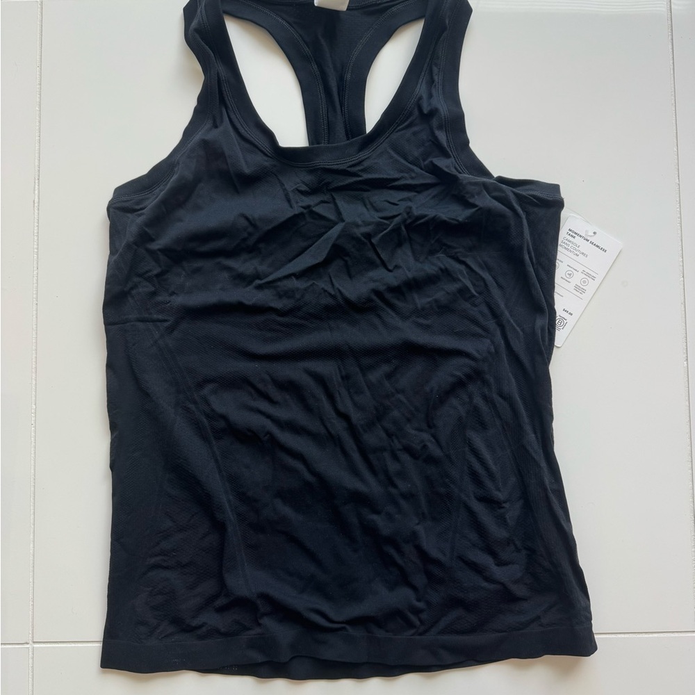 Women's Athleta Momentum Black Racerback Tank Top